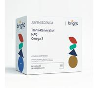 Trans-Resveratrol y NAC + Omega-3 - Antiedad y Activador de Sirtuinas. Soporte Antioxidante, Protección Celular y Energía
