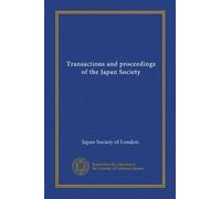 Transactions and proceedings of the Japan Society