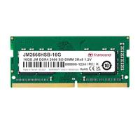 Transcend 16 GB JM2666HSB Módulo de Memoria DDR4, 2666 MT/s, SO-DIMM