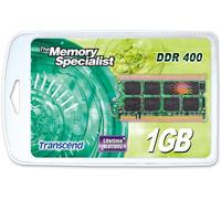 Transcend 1GB DDR 400 SO-DIMM 1GB DDR 400MHz módulo de Memoria