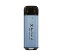 Unidad externa SSD Transcend ESD300C 1 TB aluminio azul USB Tipo C