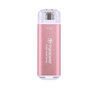 Transcend SSD portátil ESD300P 1TB USB Tipo C 10 Gbps Compatible con PS4/PS5, Color Rosa - TS1TESD300P