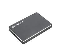 Transcend StoreJet 25C3 2000GB Aluminio - Disco Duro Externo (2000 GB, 2.5", 3.0 (3.1 Gen 1), 5400 RPM, 5000 Mbit/s, Aluminio), Gris Hierro