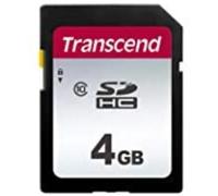 Transcend Tarjeta de Memoria SDXC de Alta Velocidad 4GB (para Cámaras Digitales; Fotos y Videos; Radio de Coche) Clase 10, UHS-I U3, Clase de Velocidad de Video V30 para 4K Ultra HD - TS4GSDC300S