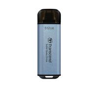 Transcend 512GB SSD Portátil ESD300C USB Tipo-C 10 Gbit/s Compatible con PS4/PS5, Azul TS512GESD300