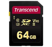 Transcend 64GB SDXC 700S Memory Card UHS-II, C10, U3, V90, 8K, Ultra HD, hasta 285/180 MB/s, diseñada para cámaras DSLR y videocámaras avanzadas TS64GSDC700S