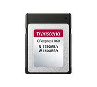 Transcend CFexpress 860 Tarjeta de Memoria 160GB, Velocidad de Lectura 1750MB/s y Escritura 1500MB/s, Interfaz PCIe Gen3 x2, Color Negro