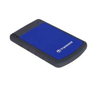 Transcend Disco duro Externo Antigolpes StoreJet 25H3 2TB, Backup One-Touch | 3 Etapas, disco duro externo, USB 3.1 Tipo A, resistente a golpes, velocidades ultrarrápidas, azul.