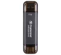 Transcend SSD Externo ESD310C 1TB Tipo-A/Tipo-C Compatible con PS4/PS5 Negro - TS1TESD310C