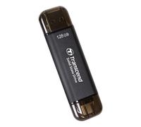 Transcend - ESD310C Tecnología Thunderbolt (Rayo) 128 GB USB Type-A / USB Type-C USB 3.2 Gen 2x2 Negro
