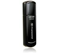 Transcend JetFlash 350 64GB USB 2.0 Unidad Flash Memoria Portátil Plug-and-Play para PC/Mac/Portátil - TS64GJF350