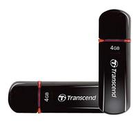 Transcend JetFlash 600 - Memoria USB de 4 GB, Color Rojo