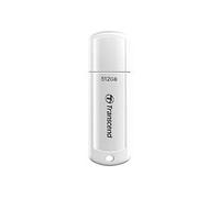 Transcend JetFlash 730 USB 3.2 Gen 1 Memoria USB 512GB, Blanco y Negro, con Tapa y Llavero