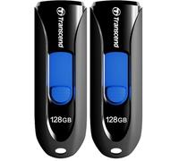 Transcend JetFlash 790 128GB USB 3.1 Gen 1 Unidad Flash (USB Stick) Negro con Embalaje Frustration Free - TS128GJF790KBE (Paquete de 2)