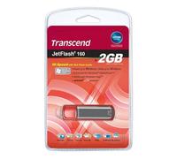 Transcend JetFlash160 2GB Unidad Flash USB USB Tipo A 2.0 - Memoria USB (2 GB, USB Tipo A, 2.0, 10 MB/s, Tapa, 10 g)