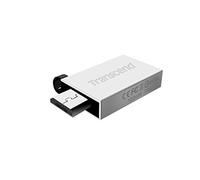 Transcend JF380G - 8GB OTG Conector Dual: USB 2.0. + microUSB, Metálico Plateado