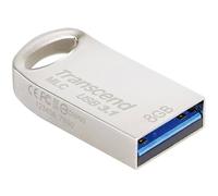 Transcend JF720 - 8GB USB 3.1., MLC, Metálico, Plateado, Hasta 130 MB/s