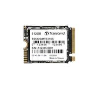 Transcend M.2 NVMe SSD 512MB 2230 PCIe Gen4x4 Lectura máxima: 3,300 MB/s Escritura máxima: 1,700 MB/s Tecla M TS512GMTE310S