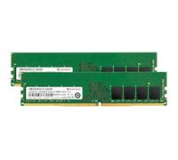 Transcend Memoria RAM JetRam 32GB (16GB x 2) DDR4 a 3200 MHz U-DIMM CL22 PC | PC4-25600, 288 pines, sin búfer, sin ECC, 1,2 V, actualización de ordenador PC