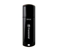 Transcend Memoria USB JetFlash 700 64GB, USB 3.0, color negro | Memoria USB 3.2 Gen 1, diseño tipo llavero, almacenamiento y copia de seguridad de datos para fotos, vídeos y música.