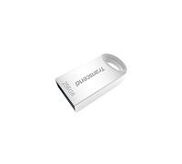 Transcend Memoria USB JetFlash 710 256GB, ultracompacta, Plata | Memoria USB 3.2 Gen 1, carcasa metálica, diseño con llavero.
