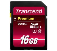TRANSCEND Premium - Tarjeta de memoria flash - 16 GB - UHS Clase 1 / Clase 10 - 400x - SDHC UHS-I