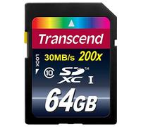 Transcend Premium - Tarjeta de Memoria Flash 64GB SDXC Clase 10 de Ultra Alta Velocidad, MLC