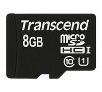 Transcend Premium - Tarjeta de Memoria Micro SDHC de 8 GB sin Adaptador (Clase 10, UHS-I, 45 MB/s 300x)