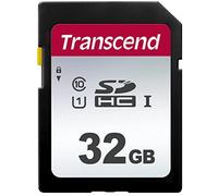 Tarjeta SD Transcend 300S 32 GB Clase 10 UHS-I U1 V30 Negra