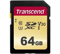 Transcend SDC500S - Tarjeta de memoria SDXC (64 GB) color dorado