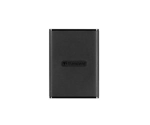 Transcend SSD portátil ESD270C 250GB, 520MB/s, Formato Bolsillo, USB-C | Disco duro externo de estado sólido USB 3.2 Gen 2, Copia Un Solo Toque, desbloqueo con contraseña de un solo uso.