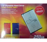 Transcend StoreJet™ 2.5 SATA, 250GB, Silver 250GB Plata - Disco Duro Externo (250GB, Silver, 250 GB, 2.5", Plata)