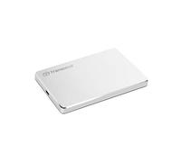 Transcend Disco duro Externo StoreJet 25C3S 2TB, aluminio, USB-C | Disco duro externo, un toque de elegancia, plateado, expansión de almacenamiento para Mac y MacBook.