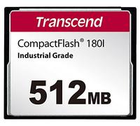 Transcend Tarjeta 180I 512MB CF para máquina CNC, tarjeta flash compacta de grado industrial TS512MCF180I