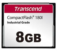 Transcend Tarjeta CF de 8 GB - MLC NAND Flash (modo SLC) - Durabilidad: 10.000 ciclos de inserción/extracción - TS8GCF180I