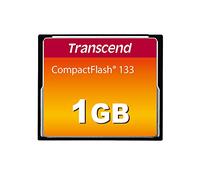 Transcend Tarjeta de Memoria CompactFlash 133 1GB (CF Card) hasta 30MB/s, Compatible con Modo de Transferencia Ultra DMA 4 con MLC NAND Flash, Ideal para DSLR Básicas - TS1GCF133