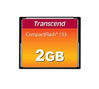 Transcend Tarjeta de Memoria CompactFlash 133 2GB (CF Card) hasta 50/20 MB/s, Compatible con Modo de Transferencia Ultra DMA 4 con MLC NAND Flash, Ideal para DSLR Básicas - TS2GCF133