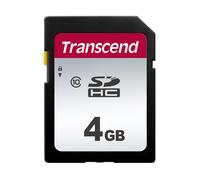 Transcend Tarjeta de Memoria SDXC de Alta Velocidad 4GB (para Cámaras Digitales; Fotos y Videos; Radio de Coche) Clase 10, UHS-I U3, Clase de Velocidad de Video V30 para 4K Ultra HD - TS4GSDC300S