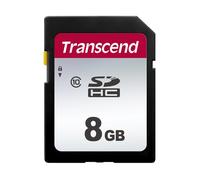 Transcend Tarjeta de Memoria SDXC de Alta Velocidad 8GB (para Cámaras Digitales; Fotos y Videos; Radio de Coche) Clase 10, UHS-I U3, Clase de Velocidad de Video V30 para 4K Ultra HD - TS8GSDC300S