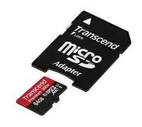 Transcend Tarjeta Micro SDXC Clase 10 UHS-I 400x + adaptador SD 64 GB