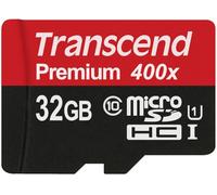 Transcend tarjeta microSDHC de 32 GB Clase10 UHS-1 Premium 400x