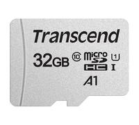 Transcend Tarjeta microSD USD300S 32GB, 100 MB/s, UHS-I, C10, U1, A1 | Tarjeta de memoria microSDHC para smartphones, tabletas y cámaras digitales.
