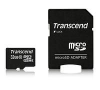 Transcend Tarjeta microSDHC de 32 GB Clase 10 UHS-I con Adaptador SD