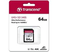 Transcend tarjeta sd de 64 gb uhs-i u3 a1 ultra performance ts64gsdc34