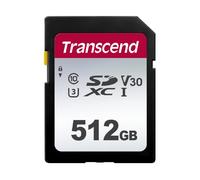 Transcend Tarjeta SD UHS-I SDXC SDC300S 512GB, 100MB/s, U3, V30, C10 | Compatible con cámaras DSLR, cámaras digitales, cámaras de vigilancia para exteriores y videocámaras.