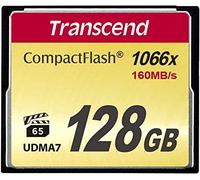 Transcend ts128gcf1000 - tarjeta de memoria compact flash de 128 gb (u