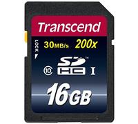 Transcend ts16gsdhc10 - tarjeta de memoria de 16 gb (clase 10, 30 mb/s