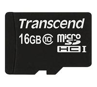 Transcend TS16GUSDHC10 - Tarjeta microSD - UHS-1, 16 GB, Clase 10, negro