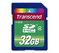 Transcend TS32GSDHC4 - Tarjeta de Memoria SecureDigital de 32 GB (Clase 4), Azul