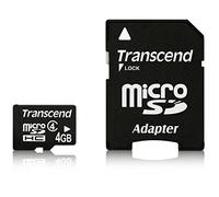 Transcend TS4GUSDHC4 - Tarjeta de Memoria Flash Micro SDHC de 4 GB